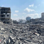 the destruction in the Gaza Strip
