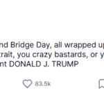 A screenshot of US President Donald Trump's Easter post